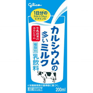 カルシウムの多いミルク 200ml　展開図